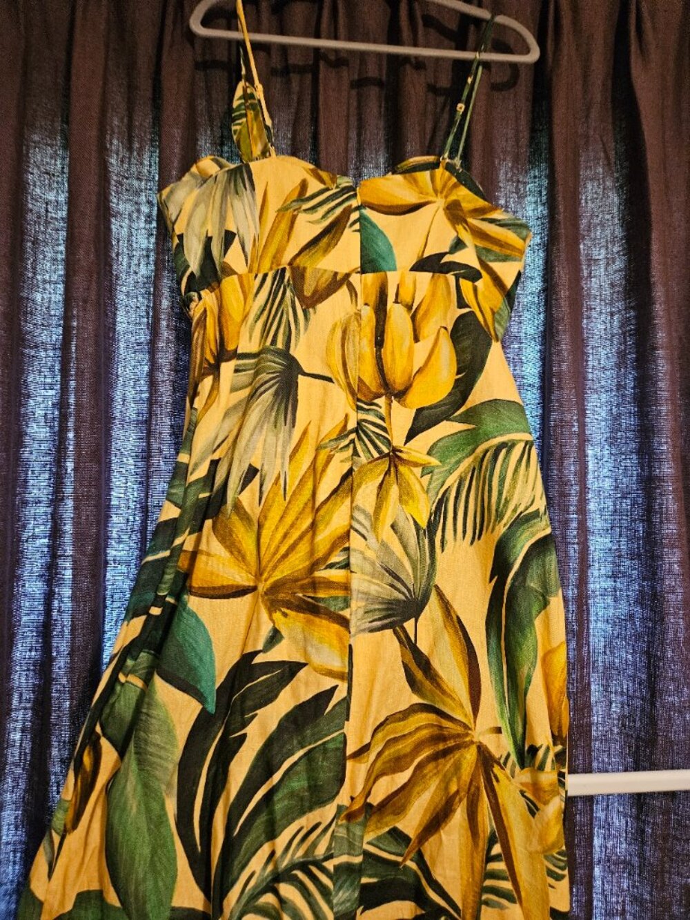 Yellow Bananart 3D Bodice Midi Dress - Picture 6 of 9